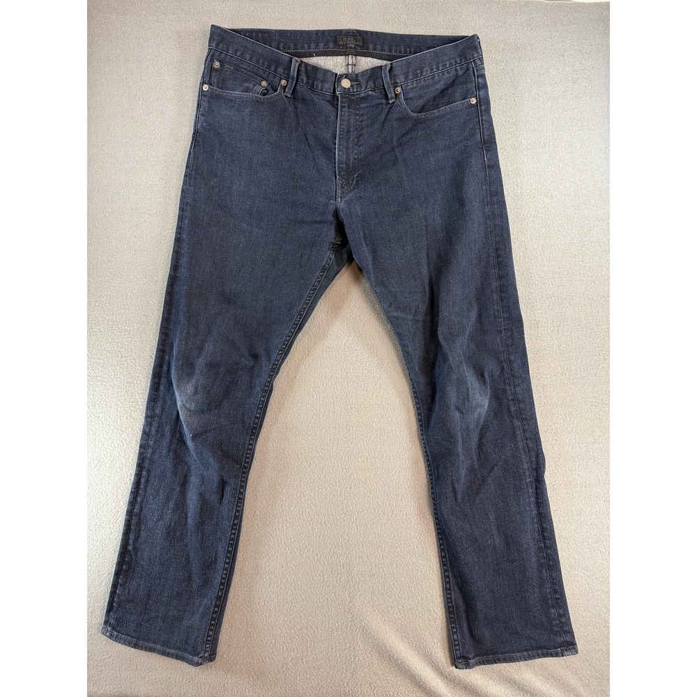 Polo Ralph Lauren Jeans Mens 36x32 Blue Denim Straight Dark Wash Black Label